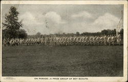 Boy Scouts - On Parade Postcard Postcard Postcard