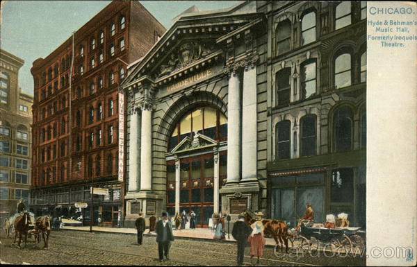 Hyde & Behman's Music Hall, Formerly Iroquois Theater Chicago Illinois