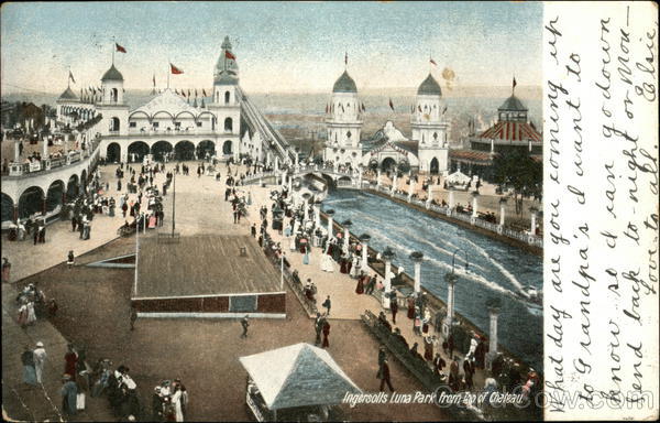 Ingursolls Luna Park from Top of Chateau New York