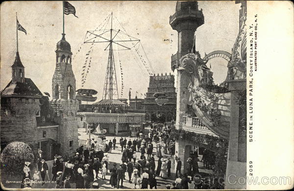 Scene in Luna Park Coney Island New York