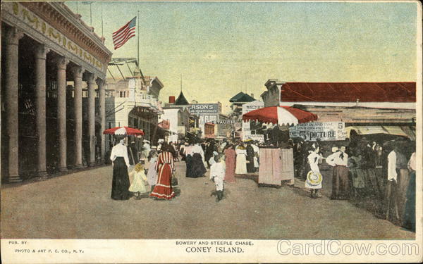 Bowery and Steeple Chase Coney Island New York