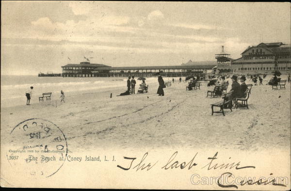 The Beach at Coney Island New York