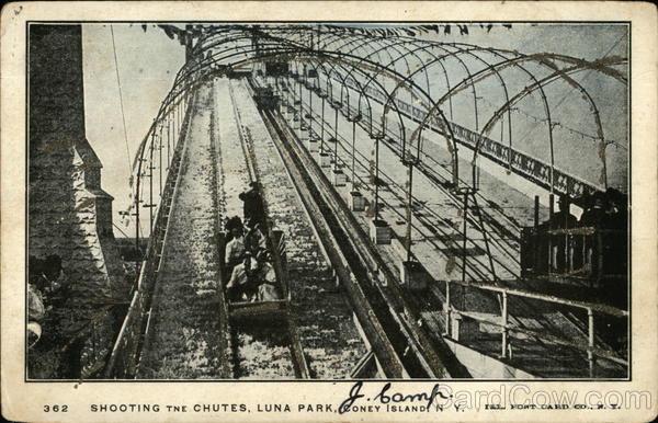 Shooting the Chutes, Luna Park Coney Island New York