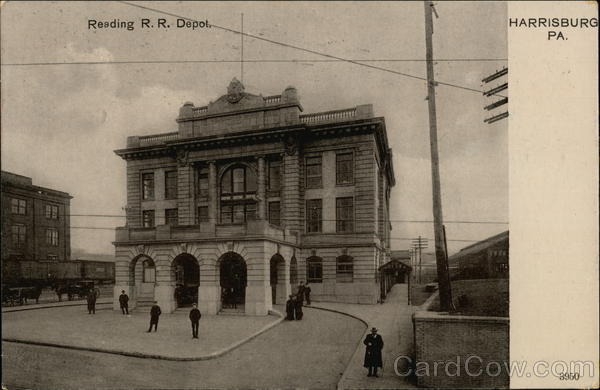 Reading R. R. Station Harrisburg Pennsylvania