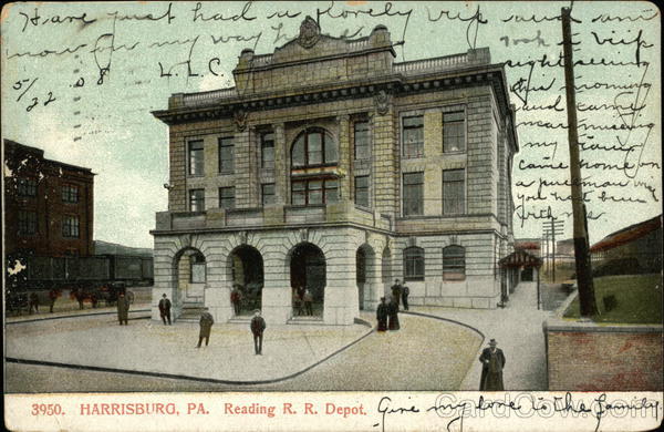 Reading R.R. Depot Harrisburg Pennsylvania