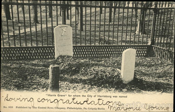 Harris Grave for whom the City of Harrisburg was named Pennsylvania
