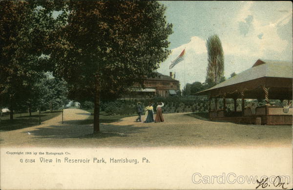 View of Resevoir Park Harrisburg Pennsylvania