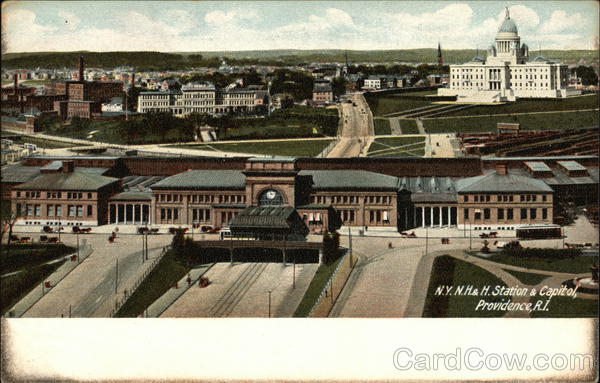 N.Y. N.H. & H. Station & Capitol Providence Rhode Island