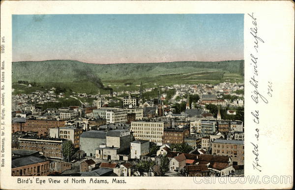 Bird's Eye View of Town North Adams Massachusetts