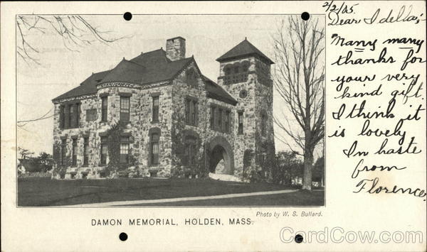 Damon Memorial Holden Massachusetts