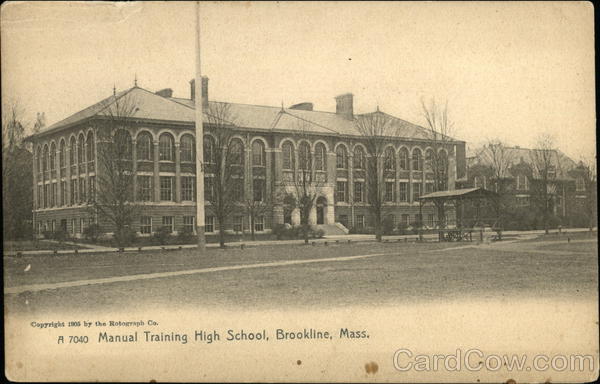 A 7040 Manual Training High School Brookline Massachusetts