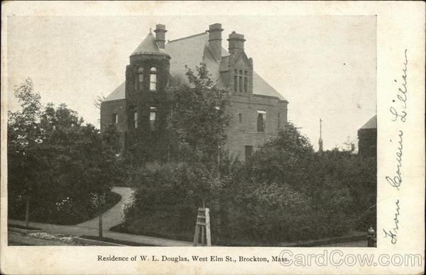 Residence of W.L. Douglas, West Elm St. Brockton Massachusetts