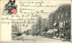 Broadway Long Branch, NJ Postcard Postcard Postcard