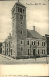 Post Office Lowell, MA Postcard Postcard Postcard