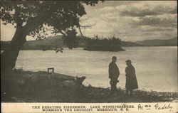 The Debating Fisherman, Lake Winnipesaukee Morrison the Druggist Meredith, NH Postcard Postcard Postcard