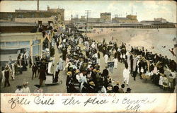 Annual Floral Parade On Boardwwalk Atlantic City, NJ Postcard Postcard 