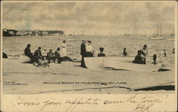 Bathing Beach at Vineyard Haven Postcard