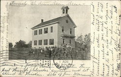 Old Valley Academy now the J.S. Butler Store Postcard