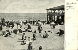 A Bathing Scene at Lillagore's Ocean Grove, NJ Postcard Postcard Postcard