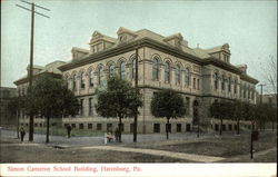 Simon Cameron School Building Postcard