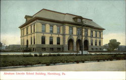 Abraham Lincoln School Building Postcard