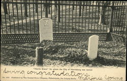 Harris Grave for whom the City of Harrisburg was named Postcard