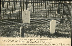 Harris Grave for whom the City of Harrisburg was named Pennsylvania Postcard Postcard Postcard