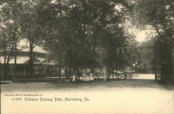 Entrance, Paxtang Park Harrisburg, PA Postcard Postcard Postcard