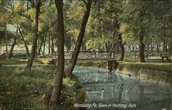 Grove in Paxtang Park Harrisburg, PA Postcard Postcard Postcard