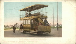 Double Decked Trolley Car San Diego, CA Postcard Postcard