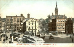 Market Square, looking east Postcard