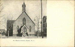 St. Mary's Church Bristol, RI Postcard Postcard Postcard
