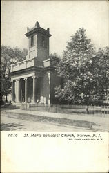 St. Marks Episcopal Church Warren, RI Postcard Postcard Postcard