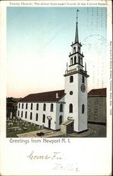 Trinity Church: The Oldest Episcopal Church in the United States Newport, RI Postcard Postcard Postcard