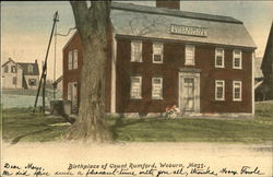 Birthplace of Count Rumford Postcard