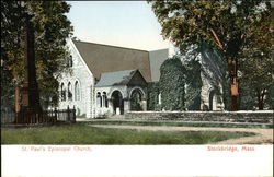 St. Paul's Episcopal Church Stockbridge, MA Postcard Postcard Postcard