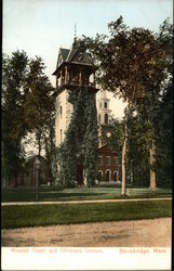 Mission Tower and Childrens Chimes Stockbridge, MA Postcard Postcard Postcard