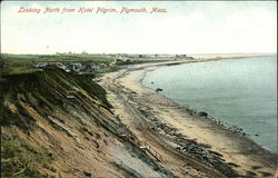 Looking North from Hotel Pilgrim Plymouth, MA Postcard Postcard Postcard