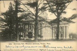 seminary Hall, Wheaton Seminary Postcard