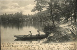 Lovers Walk Lake Pleasant, MA Postcard Postcard Postcard