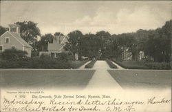 A 6792 The Grounds, State Normal School Hyannis, MA Postcard Postcard Postcard