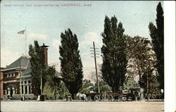 Post Office and Washington Square Haverhill, MA Postcard Postcard Postcard