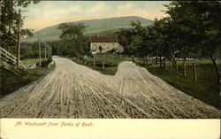 Mt. Wachusett from Forks of Road Princeton, MA Postcard Postcard Postcard