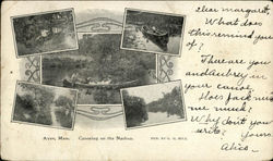 Canoeing on the Nashua Postcard