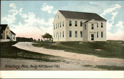 Rocky Hill Church 1785 Amesbury, MA Postcard Postcard Postcard