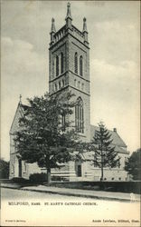 St. Mary's Catholic Church Milford, MA Postcard Postcard Postcard