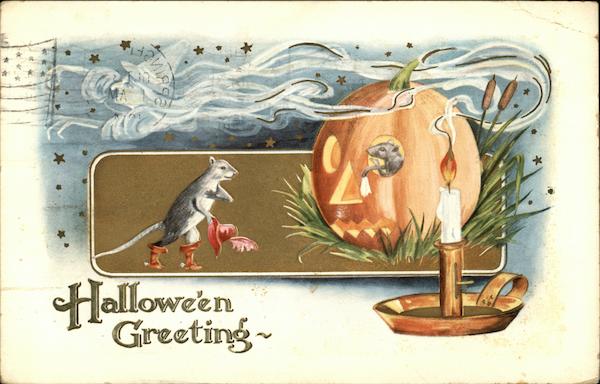 Halloween Greeting - Mice