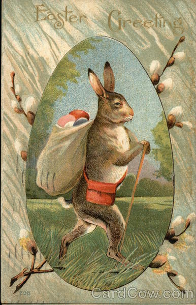 Easter Greetings With Bunnies
