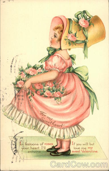 In Festoons of Roses Your Heart I'll Entwine If You Will But Love me My Sweet Valentine