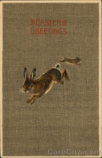 Easter Greetings With Bunnies